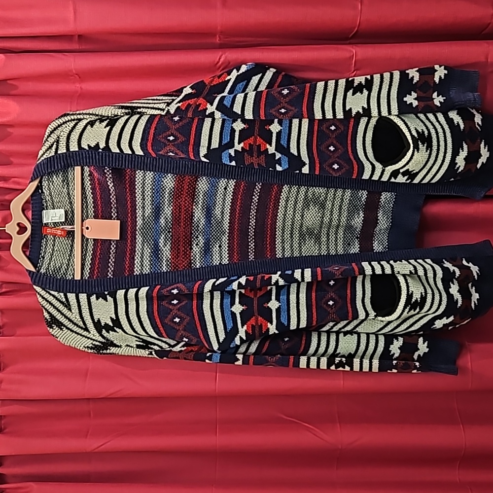 Patterned Knit Cardigan